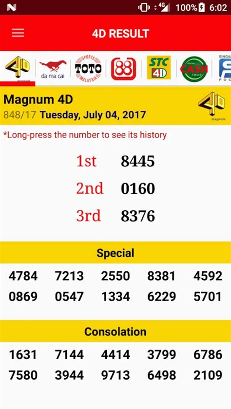 China 4d result today  Fastest Real Time live 4D Results of Malaysia Magnum 4D, TOTO 4D, DaMaCai, Sabah 4D88, CashSweep, Sandakan 4D & Singapore Pools 4D